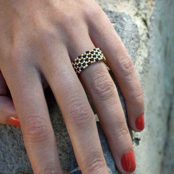 Bague Foxtrot dorée – Image 7