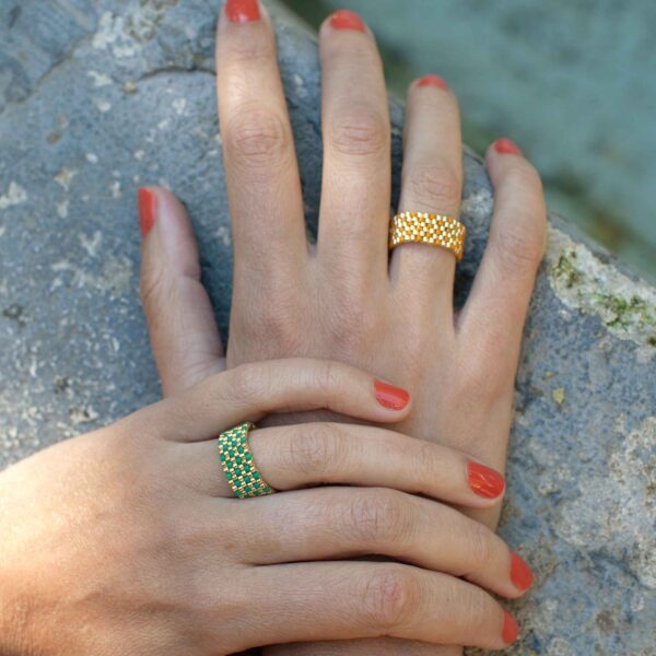 Bague Foxtrot dorée